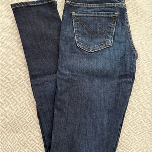 Citizens Of Humanity Women's Avedon Low Rise Skinny Jeans in Dark Blue Denim